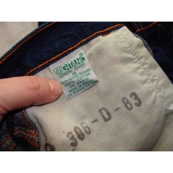 Vintage GITANO Dark Wash Denim JEAN SKIRT Sz 10 - Picture 6 of 7